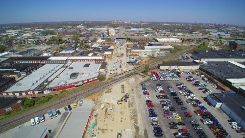 Overhead Looking North toward Shaw